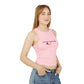'Full of Wine & Feeling MILFY' Funny Women's Micro-Rib Racer Tank