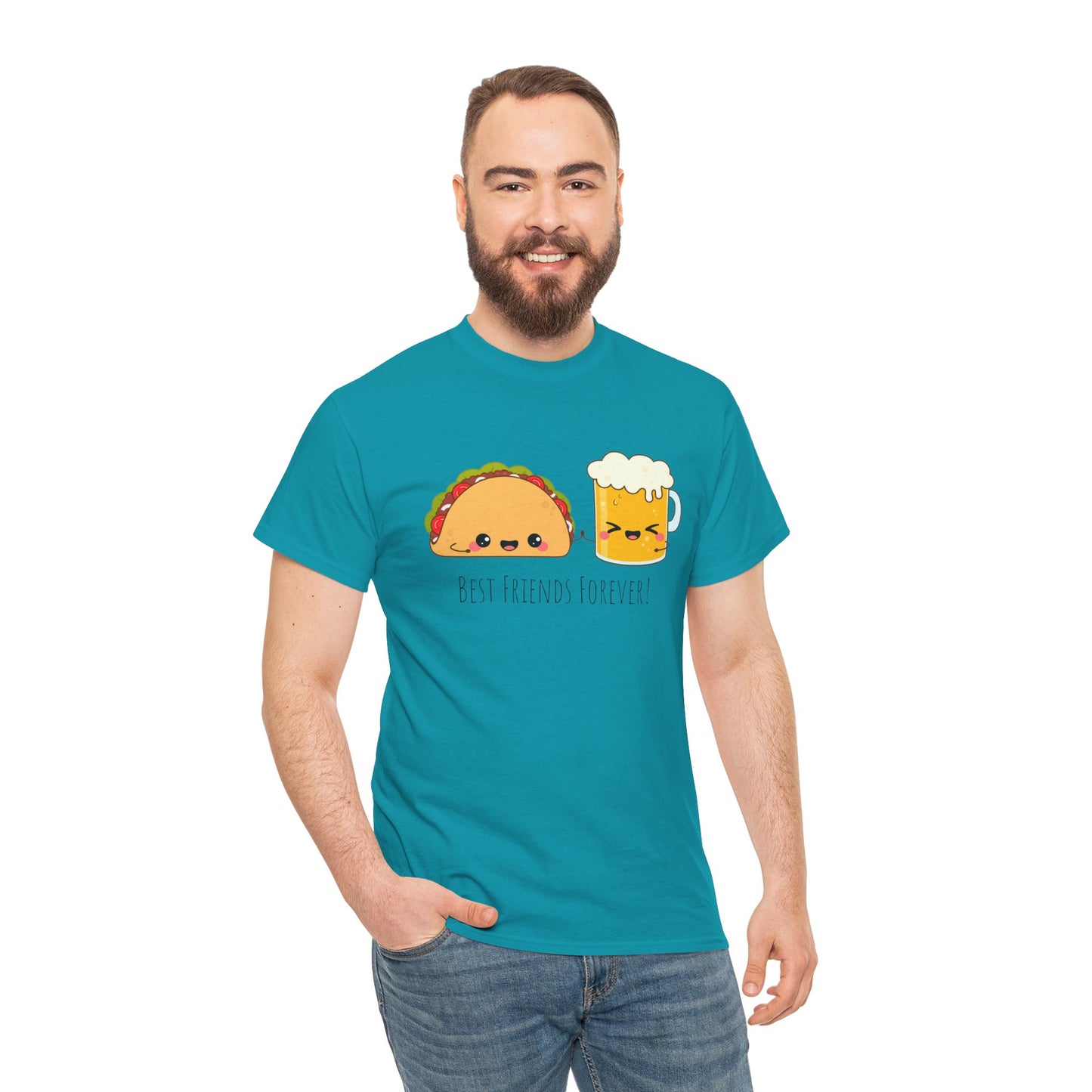 Taco & Beer Best Friends Forever! Unisex Heavy Cotton Tee