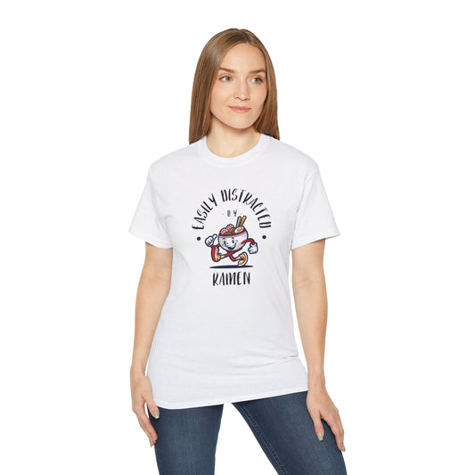 'Easily Distracted by Ramen' Unisex Ultra Cotton Tee