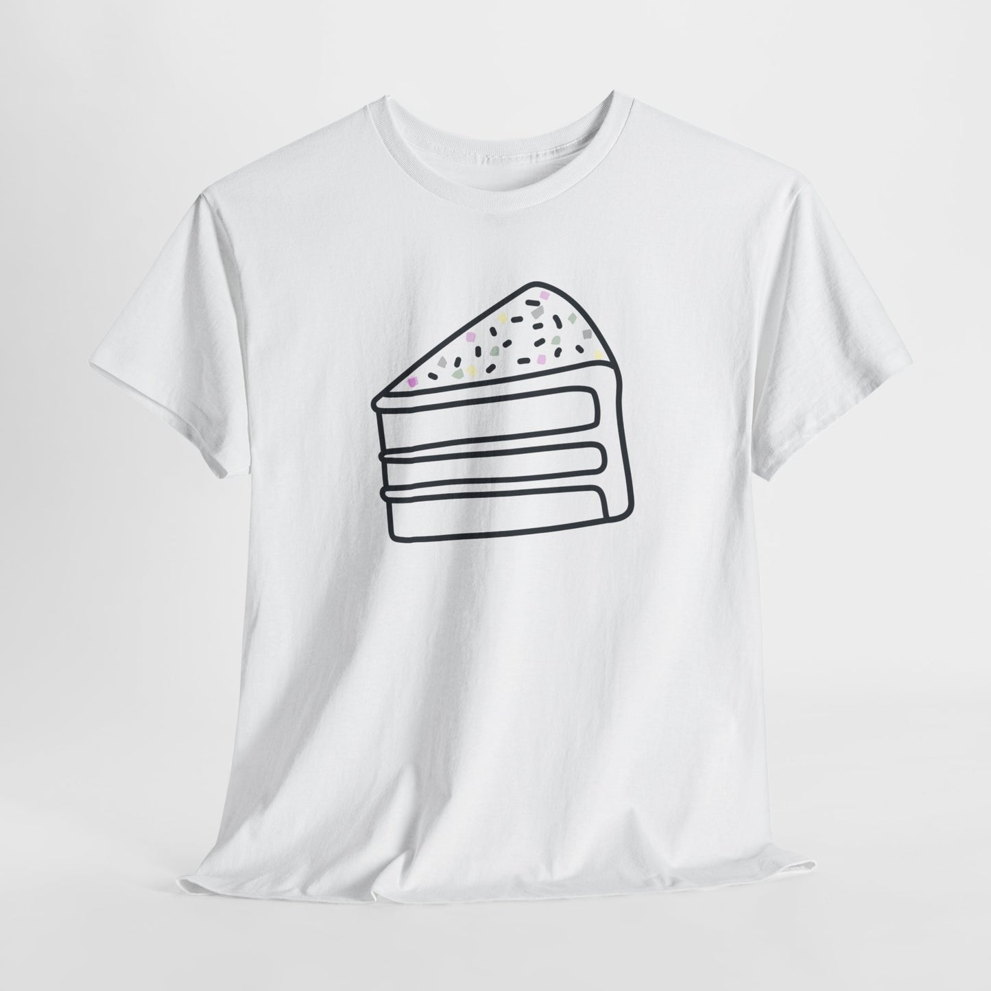 'Cake' Unisex Heavy Cotton Tee Express Delivery available