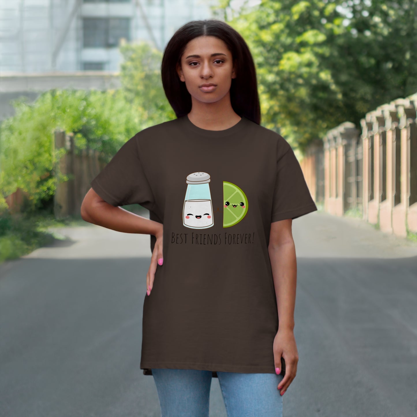 'Salt & Lime Best Friends Forever!' Single Jersey T-shirt