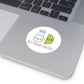 'Salt & Lime Best Friends Forever!' Cute Round Vinyl Stickers