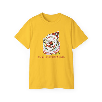 'Sober Version' Funny Clown Ultra Cotton Tee