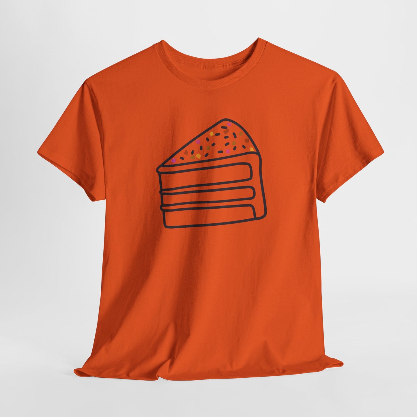 'Cake' Unisex Heavy Cotton Tee Express Delivery available