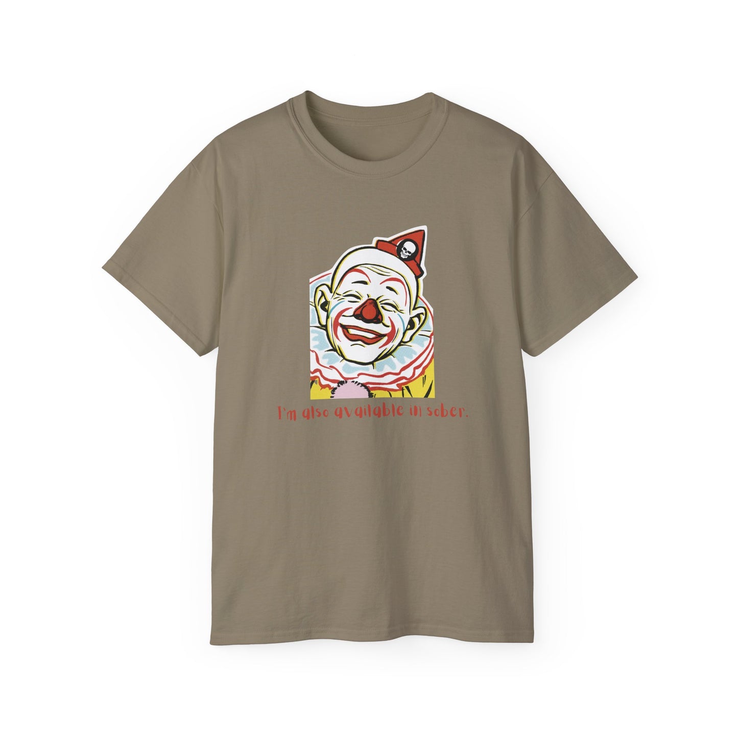 'Sober Version' Funny Clown Ultra Cotton Tee