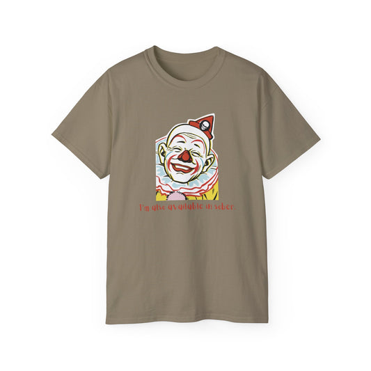 'Sober Version' Funny Clown Ultra Cotton Tee