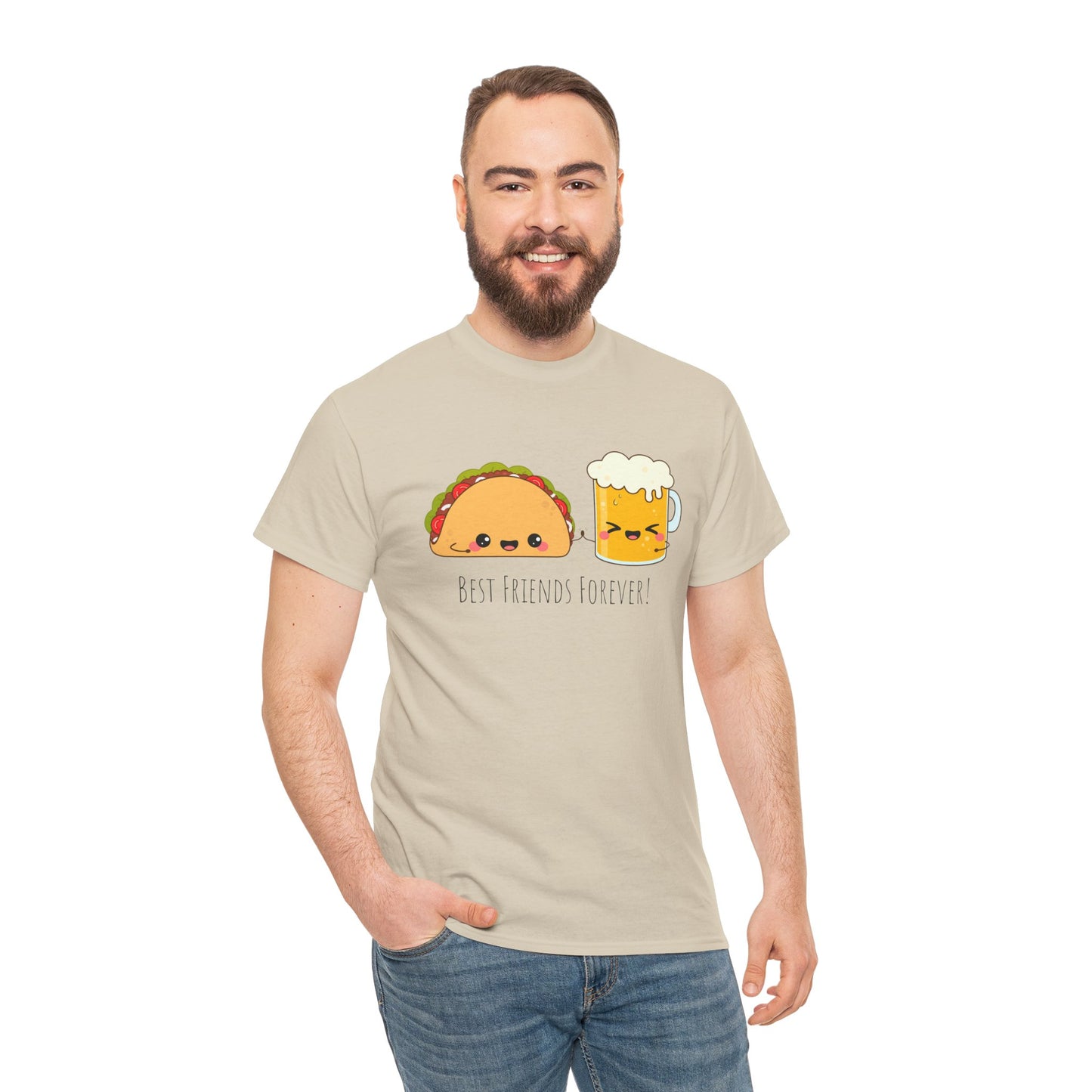 Taco & Beer Best Friends Forever! Unisex Heavy Cotton Tee
