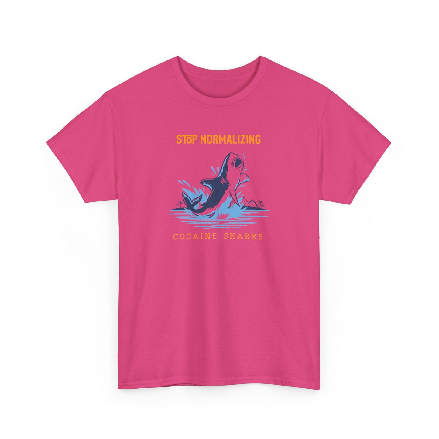 'Cocaine Shark' Unisex Heavy Cotton Tee