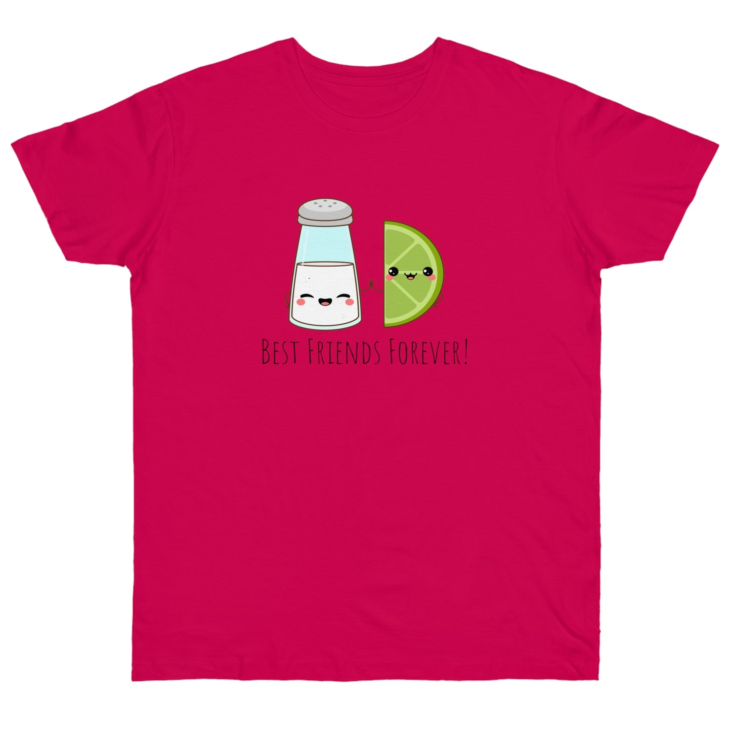 'Salt & Lime Best Friends Forever!' Single Jersey T-shirt
