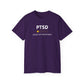'White Font PTSD-Would Not Recommend' Funny Unisex Ultra Cotton Tee