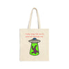 'Too Fat to Kidnap' Cotton Canvas Tote Bag