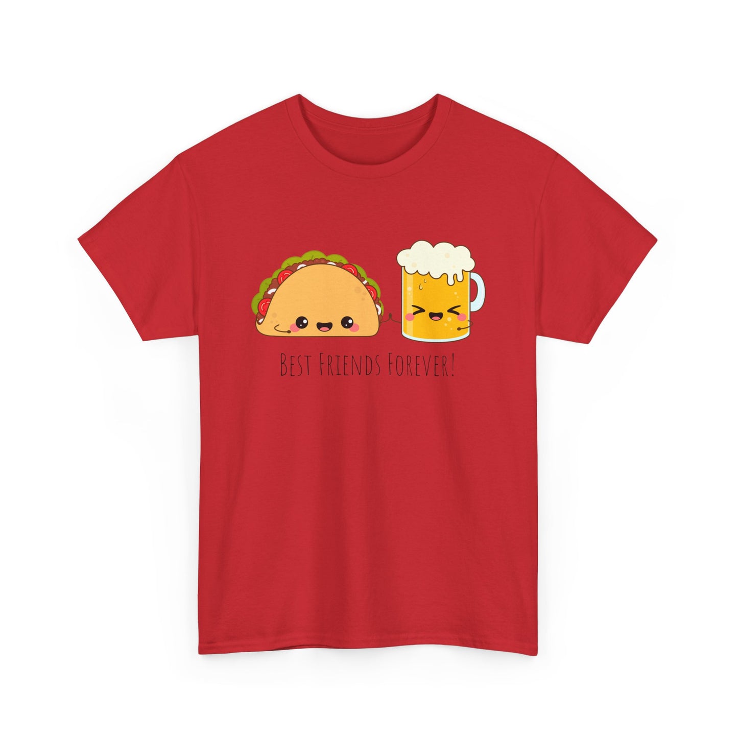 Taco & Beer Best Friends Forever! Unisex Heavy Cotton Tee