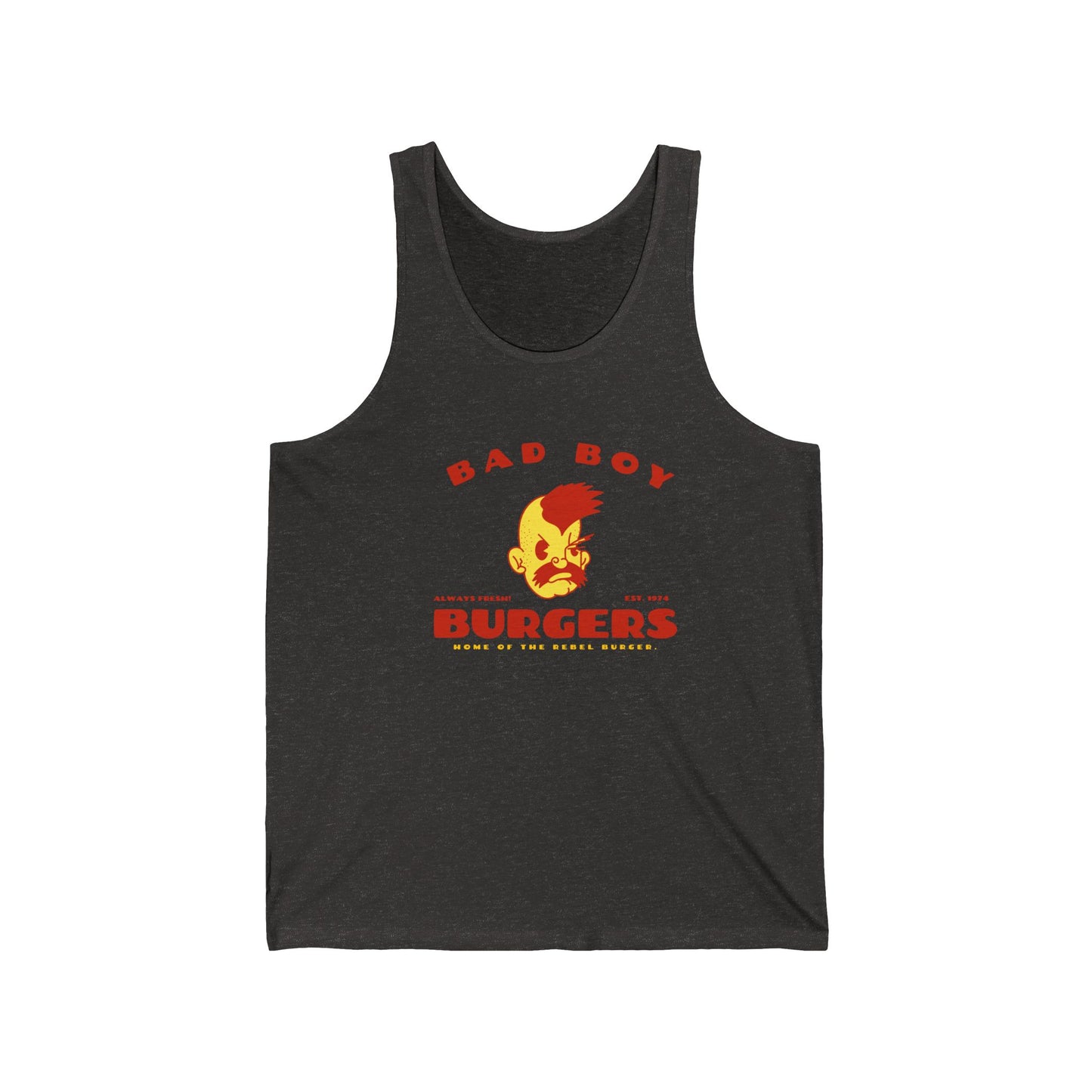'Bad Boy Burgers' Unisex Jersey Tank
