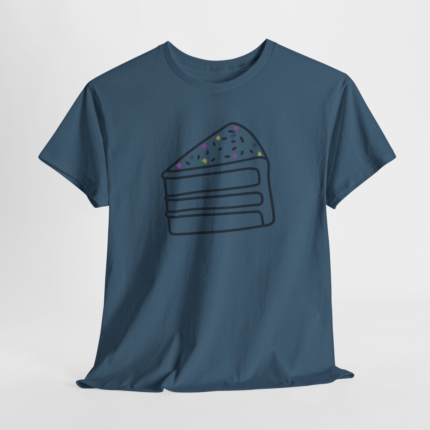 'Cake' Unisex Heavy Cotton Tee Express Delivery available