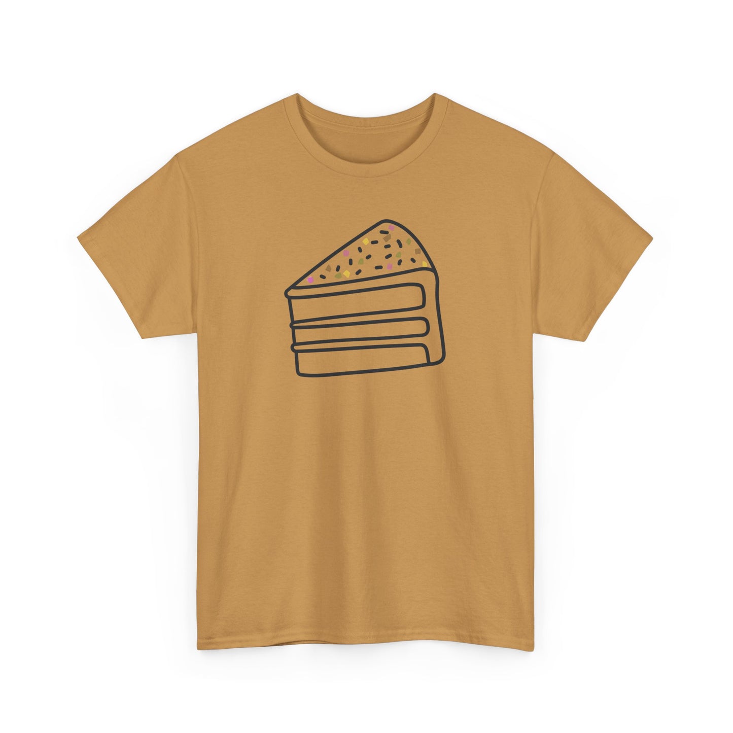 'Cake' Unisex Heavy Cotton Tee Express Delivery available