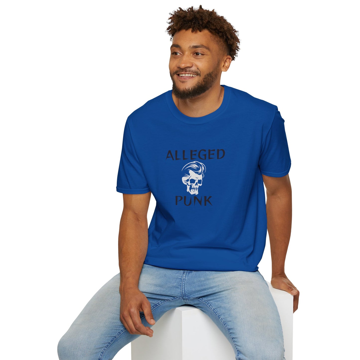'Alleged Punk' Edgy Unisex Softstyle T-Shirt