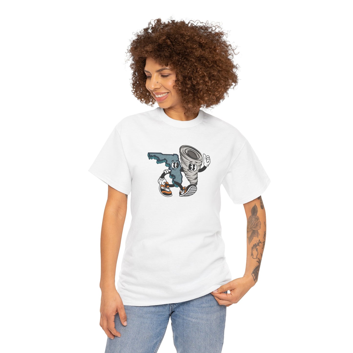 'Florida Hurricane Besties' Unisex Heavy Cotton Tee