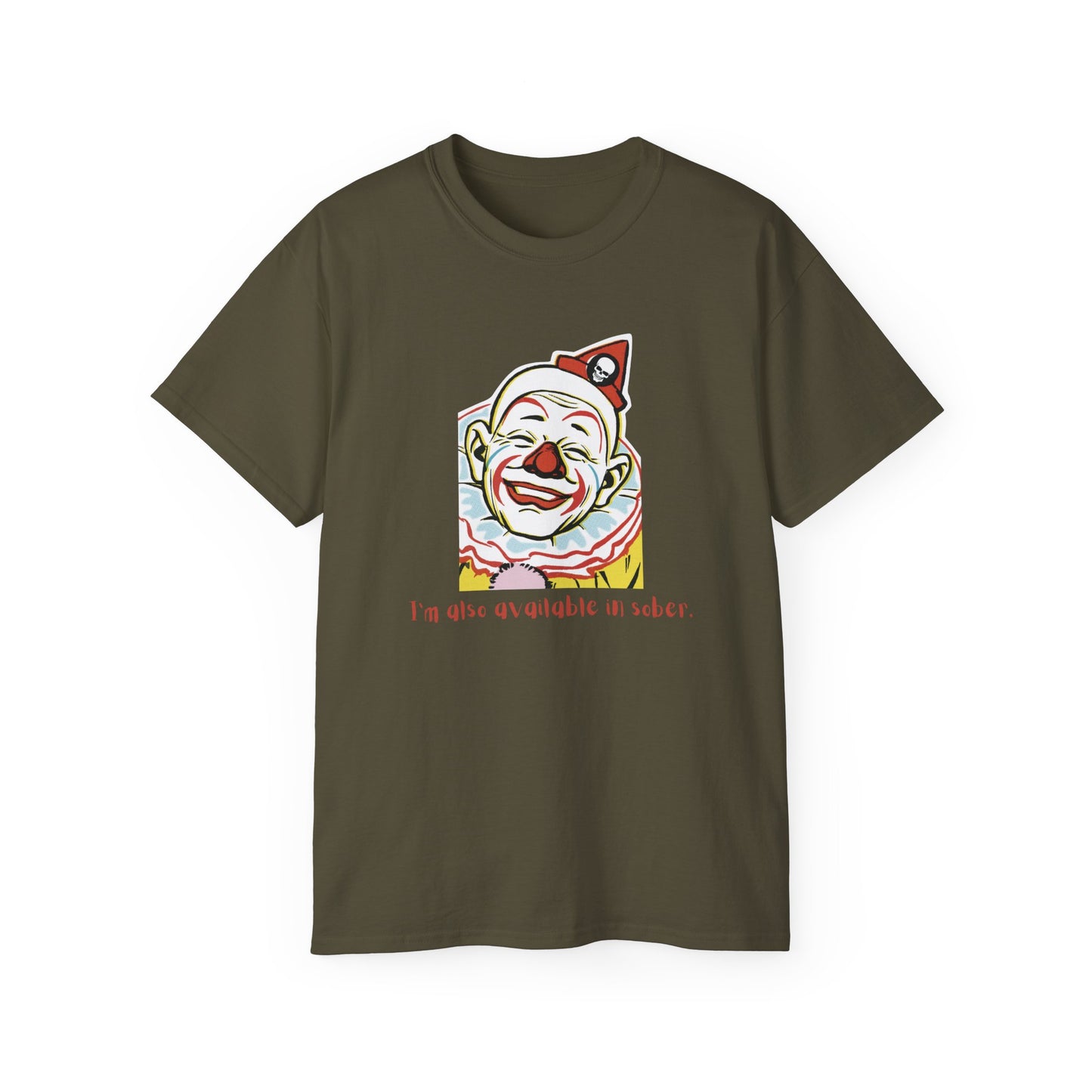 'Sober Version' Funny Clown Ultra Cotton Tee
