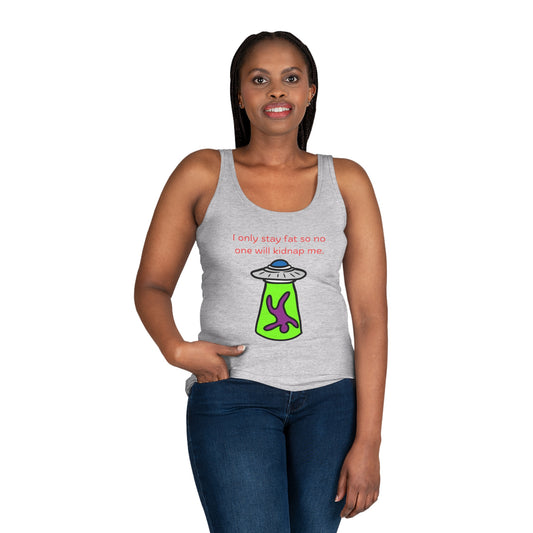 'Too Fat to Kidnap' Women's Tank Top