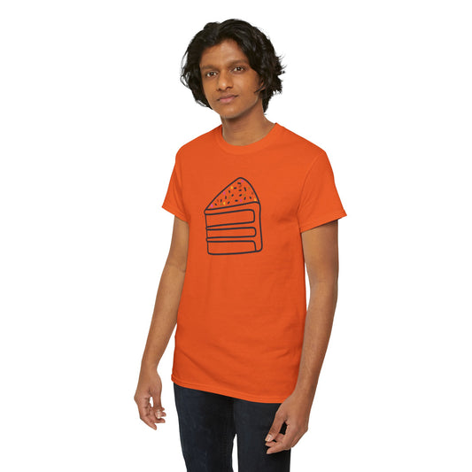 'Cake' Unisex Heavy Cotton Tee Express Delivery available