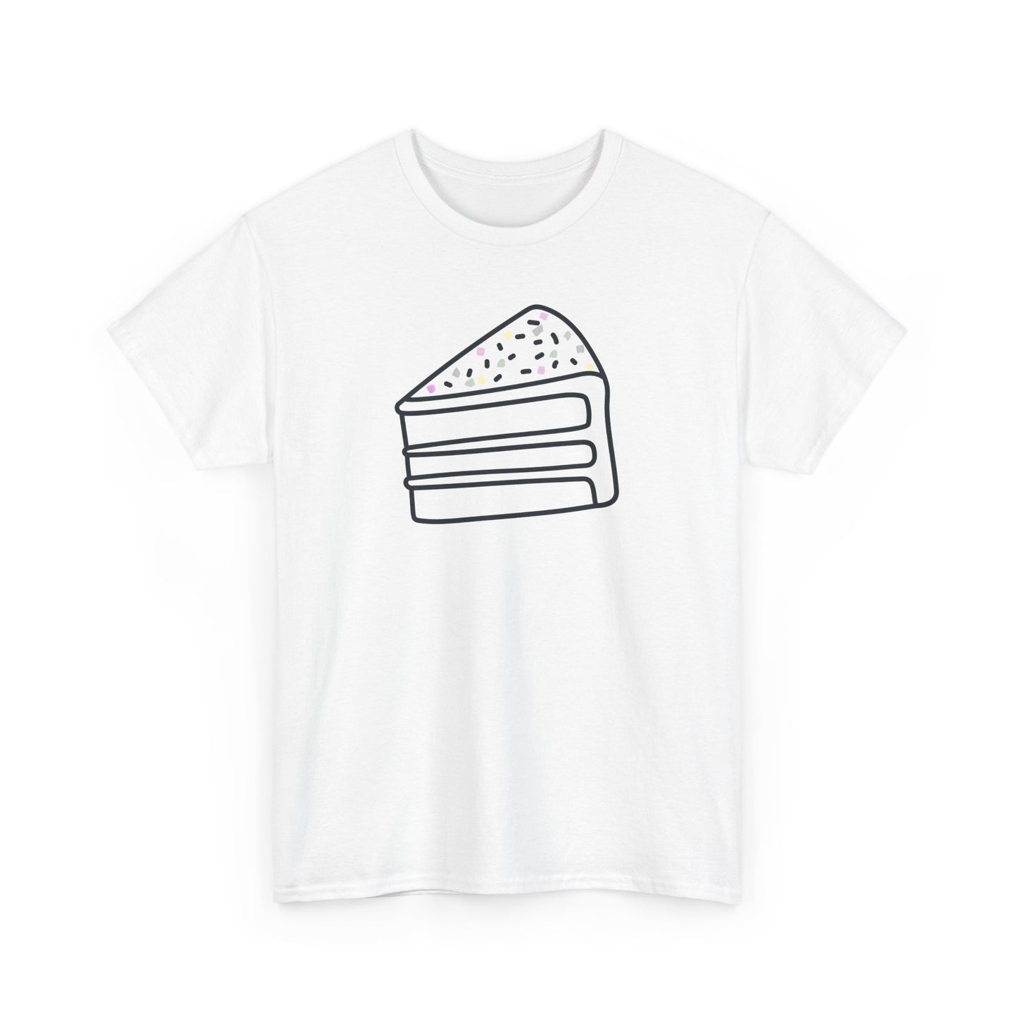 'Cake' Unisex Heavy Cotton Tee Express Delivery available