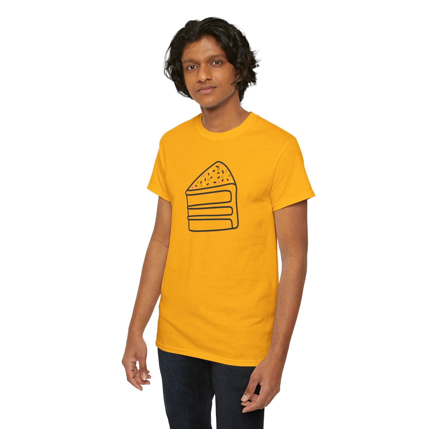 'Cake' Unisex Heavy Cotton Tee Express Delivery available