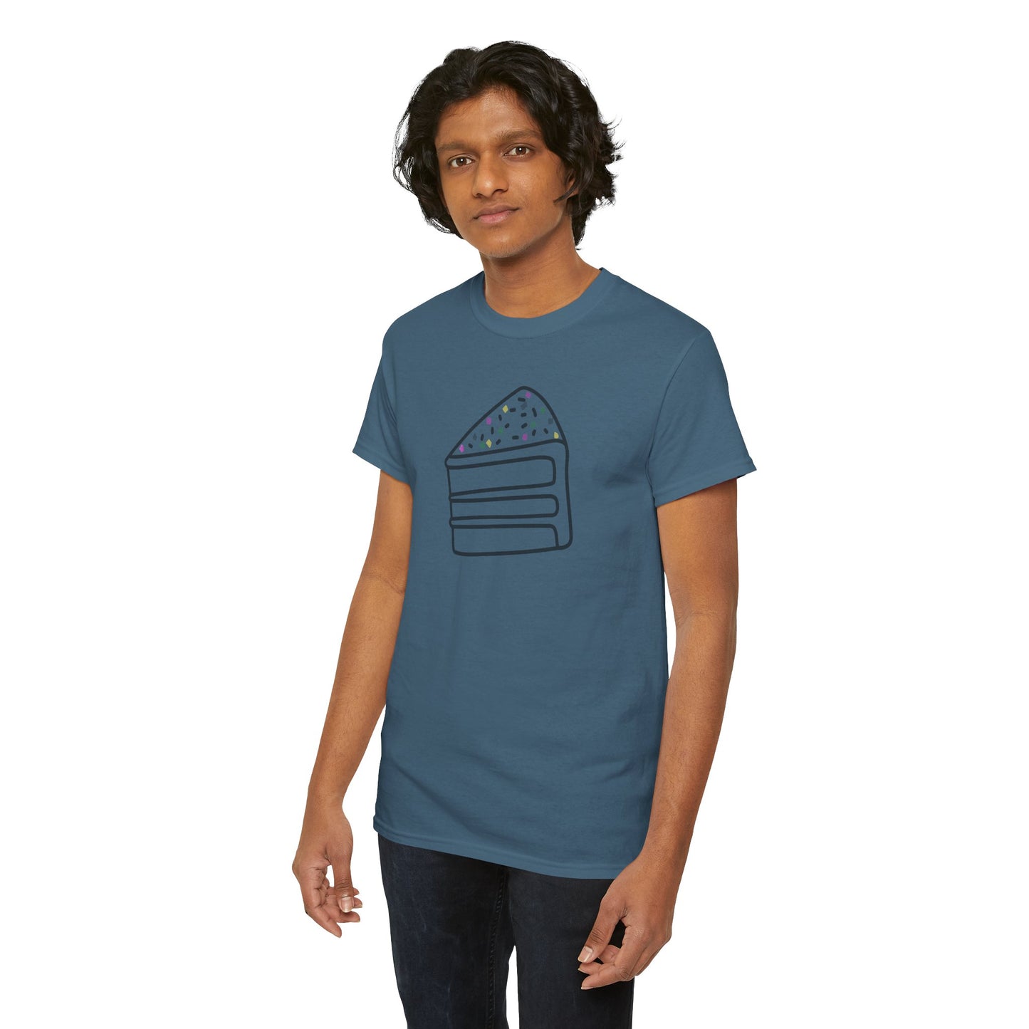 'Cake' Unisex Heavy Cotton Tee Express Delivery available