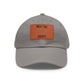 'Who's Your Daddy' (Spider)Dad Hat with Leather Patch (Rectangle)