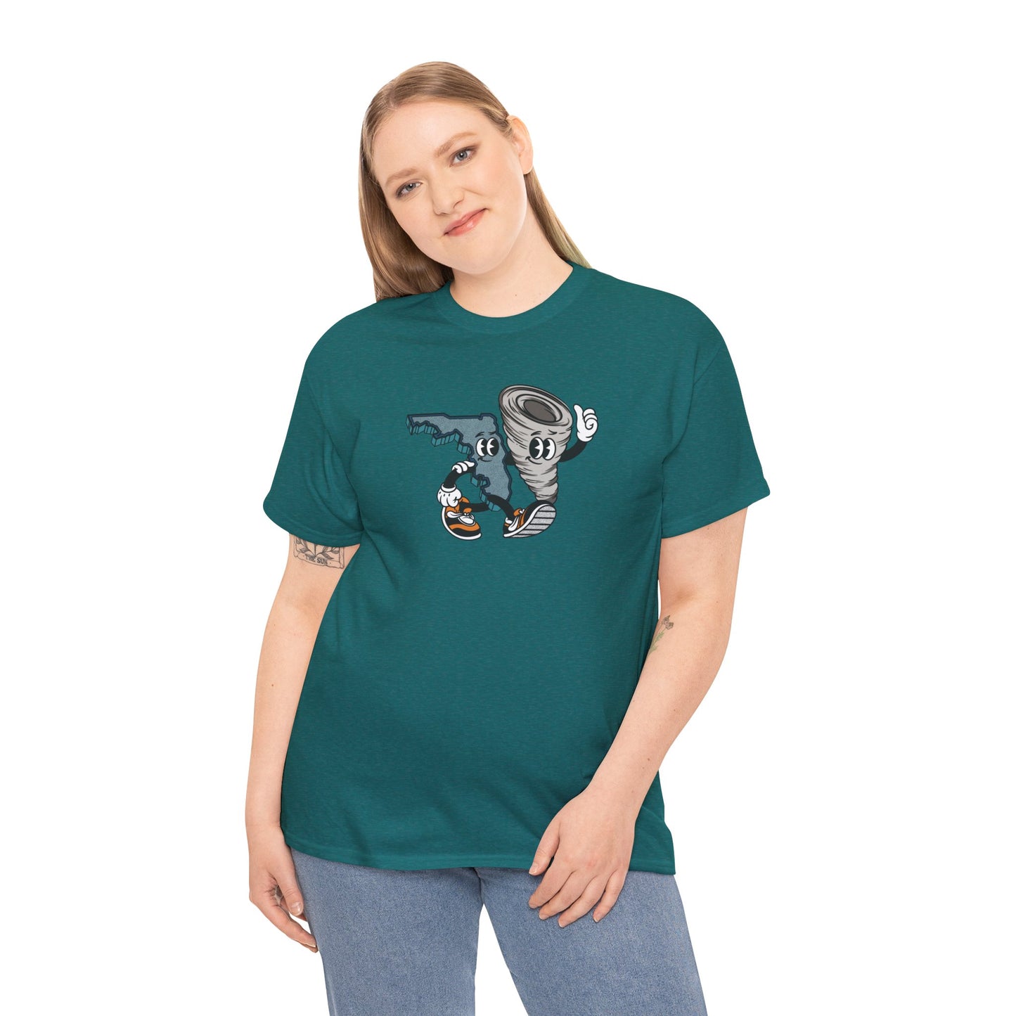 'Florida Hurricane Besties' Unisex Heavy Cotton Tee
