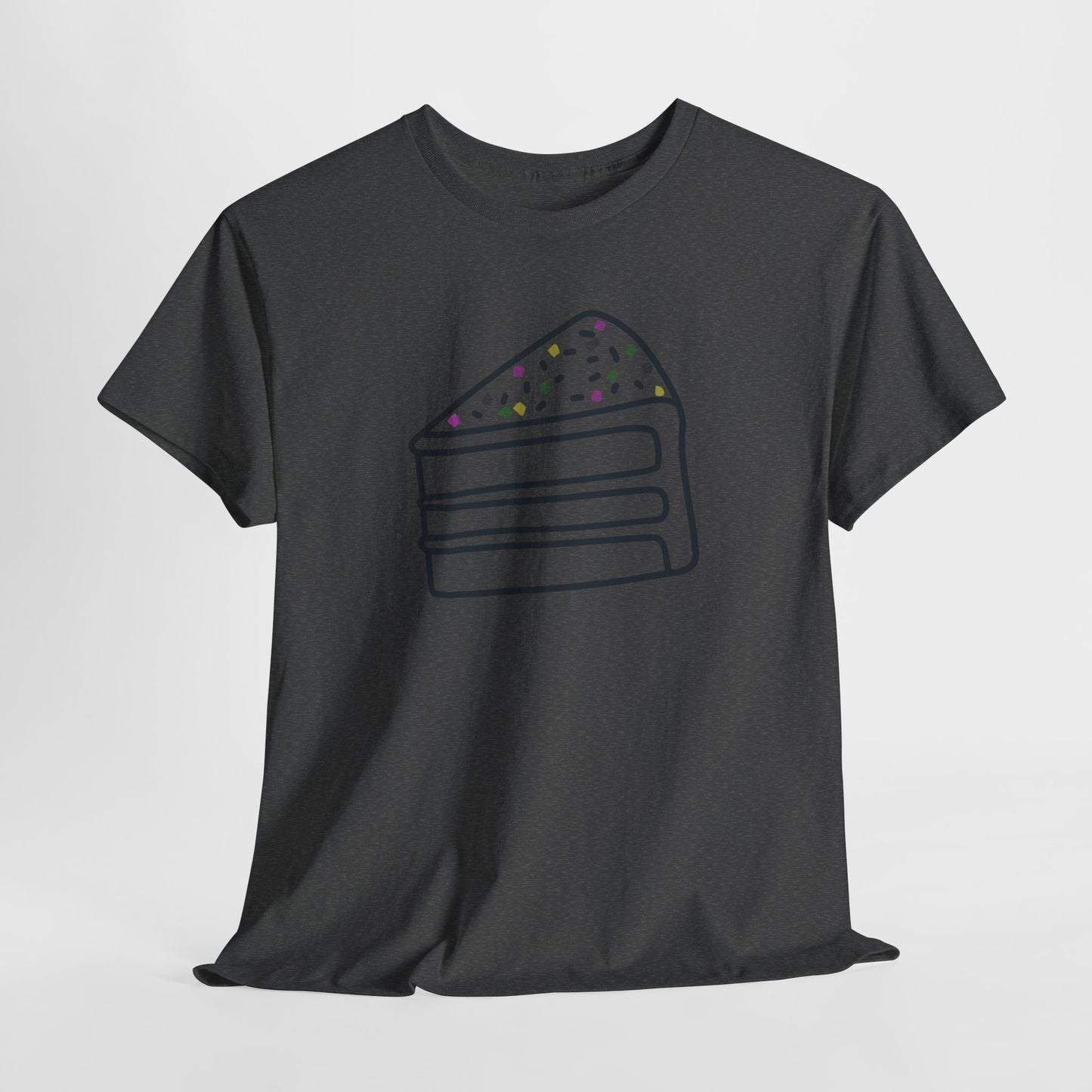 'Cake' Unisex Heavy Cotton Tee Express Delivery available